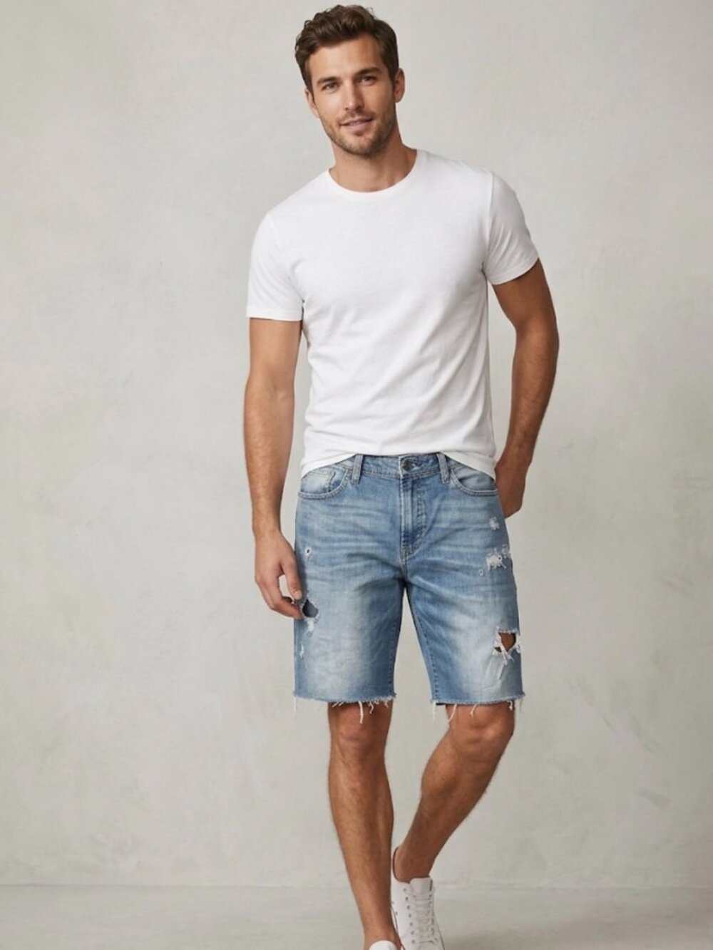 Express Men's Denim Shorts Size 36 - Blue Jeans